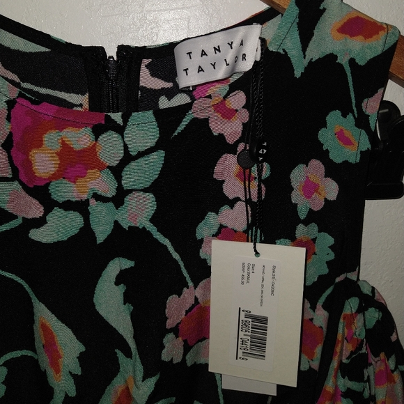 NWT TANYA TAYLOR Shiloh Silk Mosaic Floral Dress - Picture 7 of 9